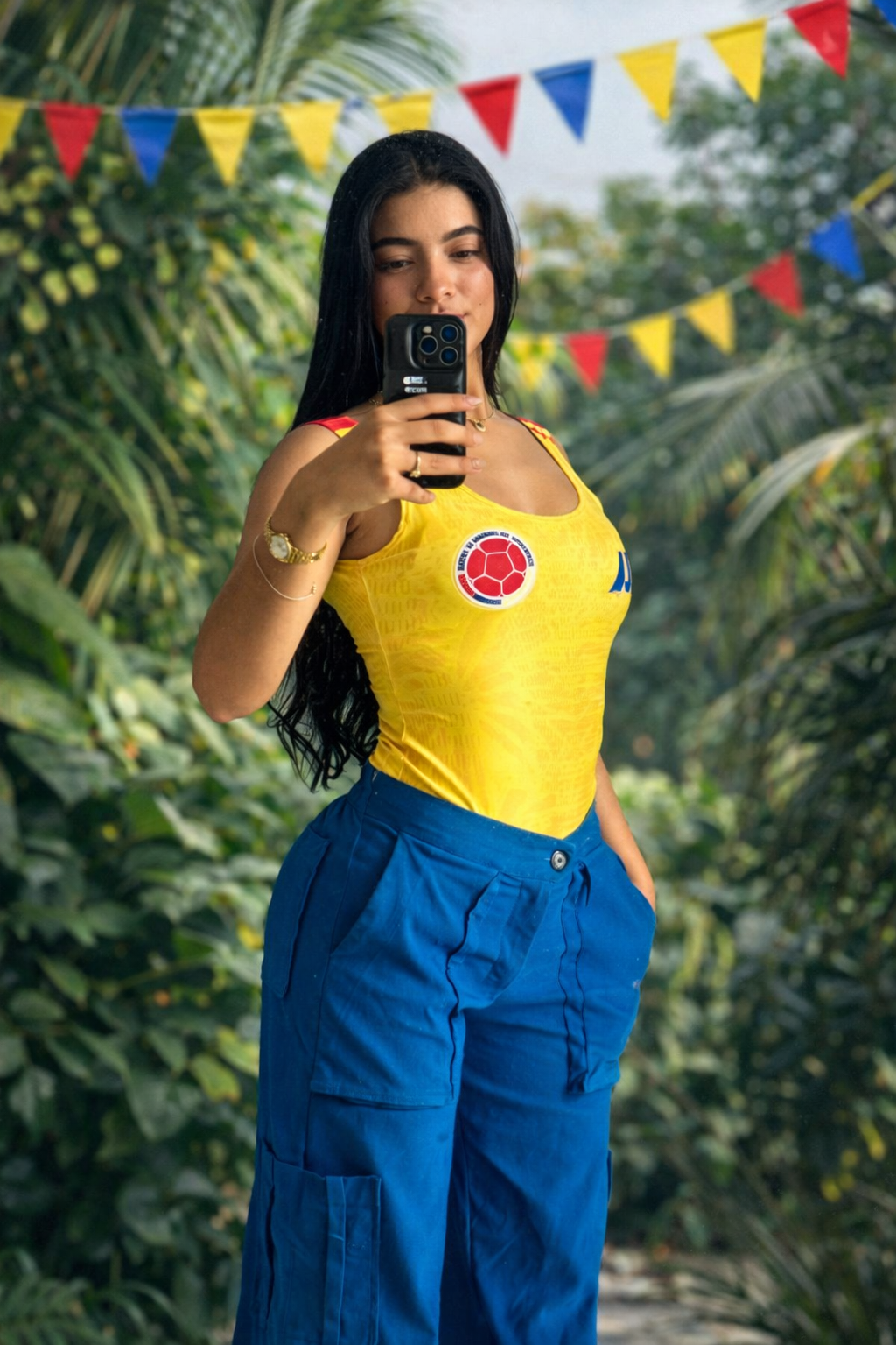 BODY SELECCIÓN COLOMBIA TALLA UNICA SE EXPANDE DE S a XL